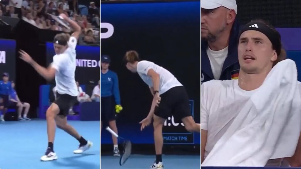Zverev se desquicia ante Hurkacz y termina destrozando la raqueta: "¡No ha jugado en dos años, apenas puede moverse y me saca a 230!"