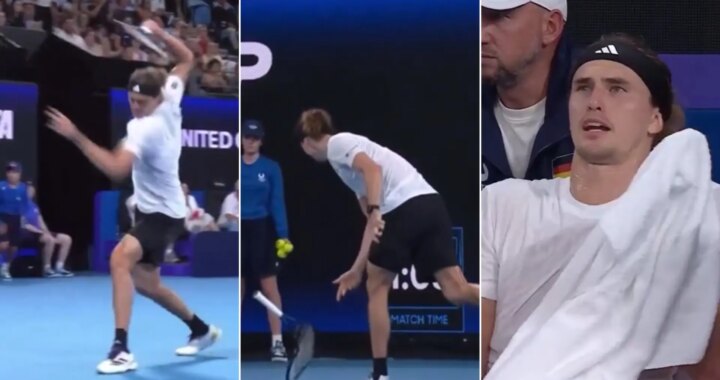 Zverev se desquicia ante Hurkacz y termina destrozando la raqueta: "¡No ha jugado en dos años, apenas puede moverse y me saca a 230!"