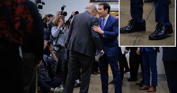 Marco Rubio y sus zapatos demasiado grandes: se los regaló Trump tras criticarle a él y a Vance por el estado de su calzado
