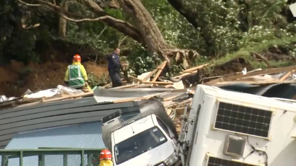 Un deslizamiento de tierra arrasa un camping en Nueva Zelanda y deja varios desaparecidos