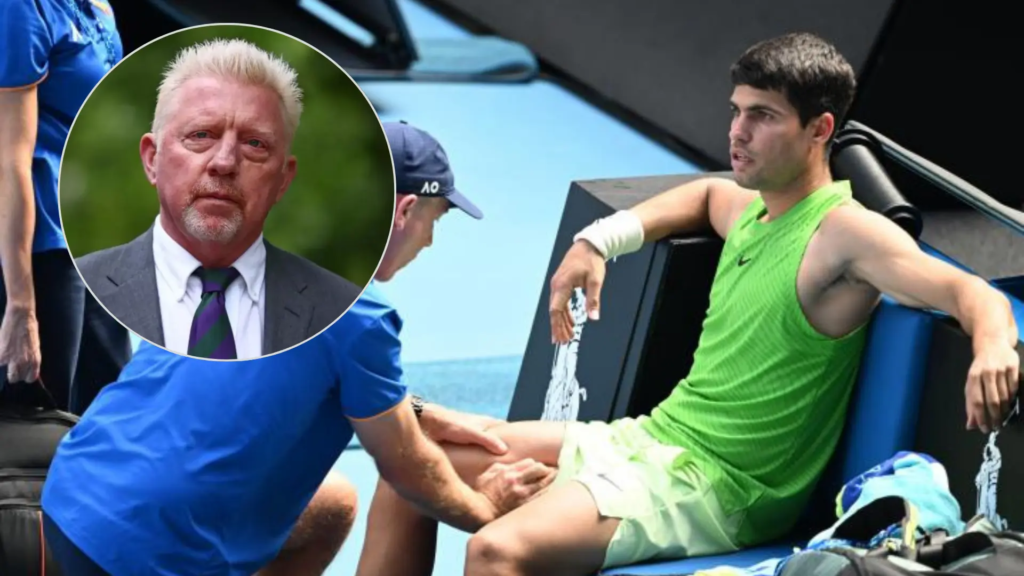 Becker, leyenda del tenis, sobre la atención médica a Carlos Alcaraz: "Zverev tiene toda la razón, cualquiera se habría enfadado"