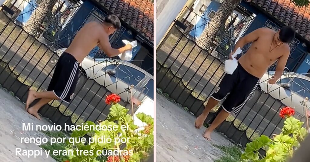 Fingió que estaba mal del pie por la vergüenza de pedir un delivery para no caminar tres cuadras y el video se hizo viral