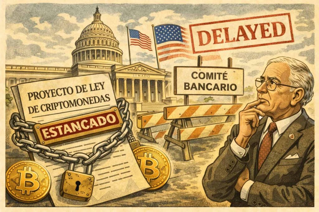 Senado de EEUU retrasa proyecto de ley clave para regular el mercado cripto