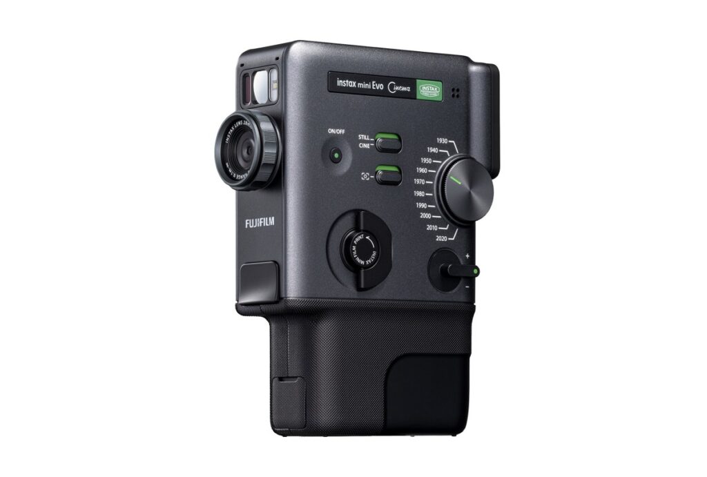 Instax mini Evo Cinema: la cámara “tipo cine” de Fujifilm que mezcla video, filtros por décadas y fotos instantáneas