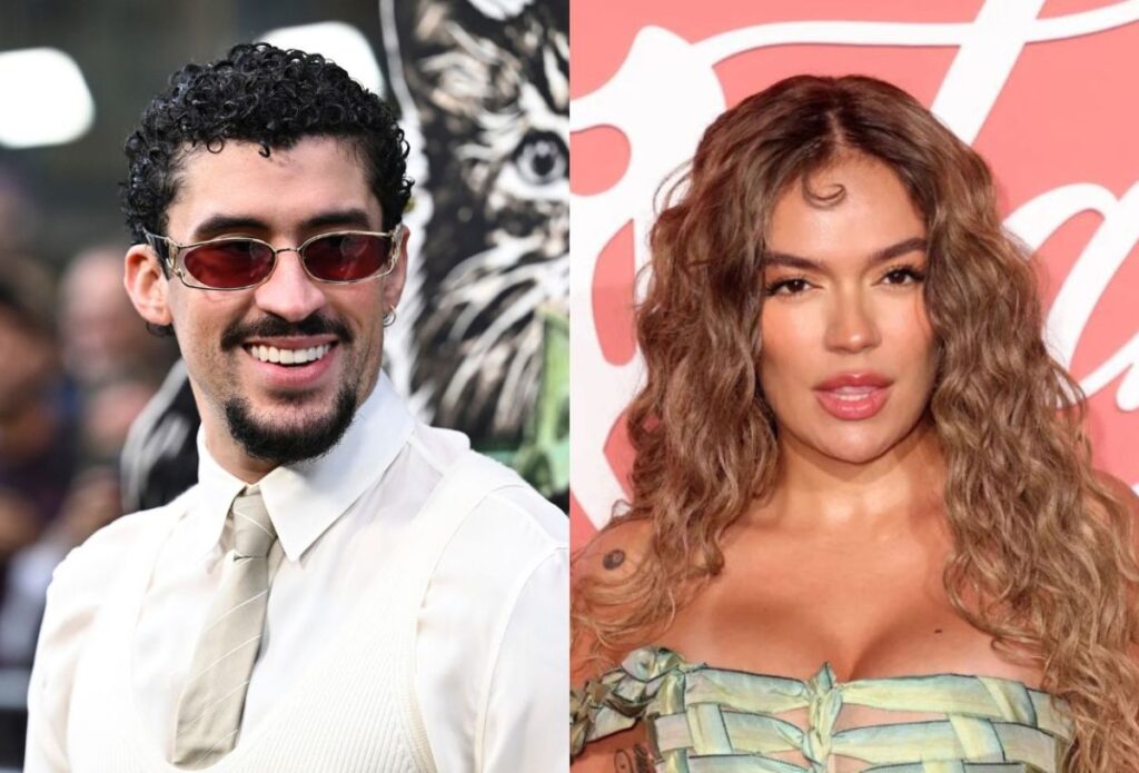 Karol G acompañó a Bad Bunny en su último show en Medellín