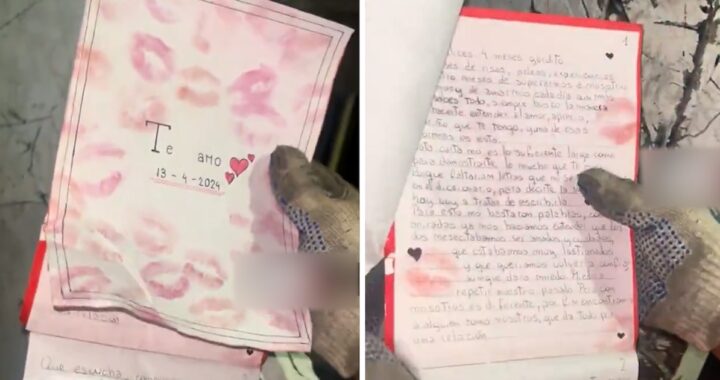Un recolector de residuos encontró una extensa carta de amor dentro de la basura: “Se ve que estabas enamorada, pero él, me parece que no”