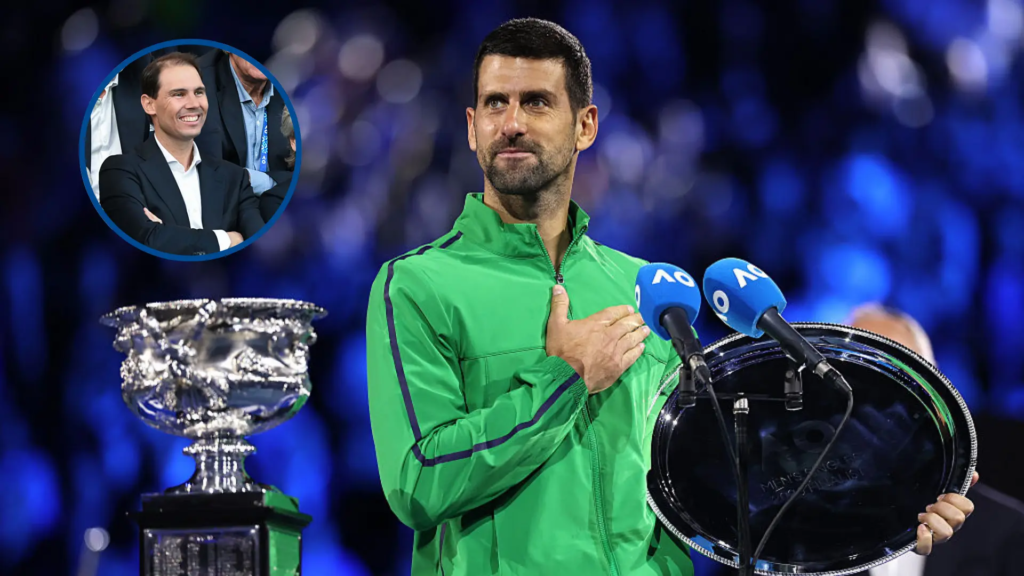 Las palabras de Djokovic a Rafa Nadal tras la final de Australia: "Es muy raro verte ahí, ha sido un honor compartir la pista contigo"
