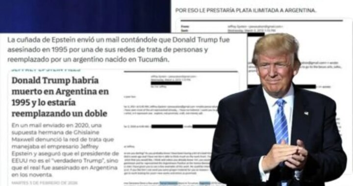 La teoría sin pruebas de los archivos Epstein que asegura que Trump fue "asesinado" en 1995 y "reemplazado" por un argentino