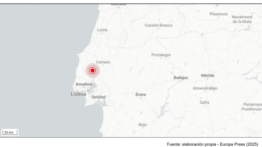 Un terremoto de magnitud 4,1 sacude Lisboa y sus alrededores