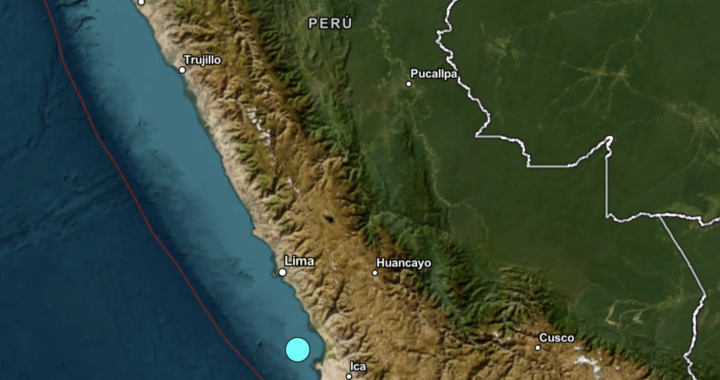 Un terremoto de magnitud 5.1 sacude la costa sur de Perú