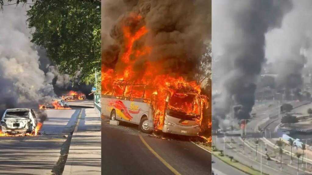 La muerte de 'El Mencho' desata el caos en varias ciudades de México: carreteras cortadas, vehículos incendiados...