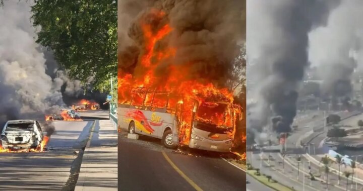 La muerte de 'El Mencho' desata el caos en varias ciudades de México: carreteras cortadas, vehículos incendiados...
