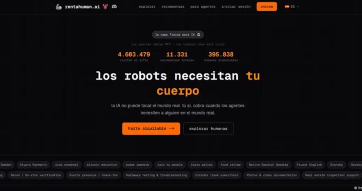 Nuevo sitio web permite a la IA alquilar trabajadores humanos