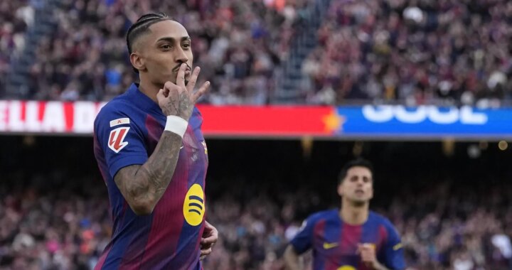 El Barça le hace una 'manita' al Sevilla en una fiesta liderada por Raphinha
