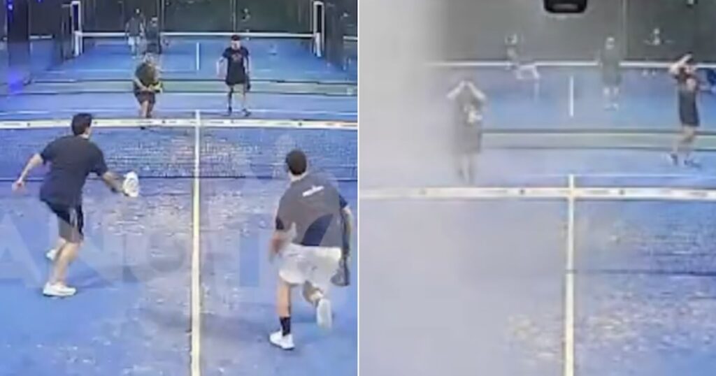 La insólita inundación que sorprendió a una cancha de pádel en Quilmes durante un partido