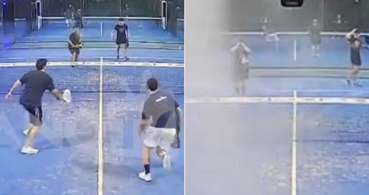 La insólita inundación que sorprendió a una cancha de pádel en Quilmes durante un partido