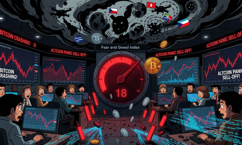 Índice cripto de miedo y avaricia vuelve a miedo extremo tras nuevo deterioro del mercado