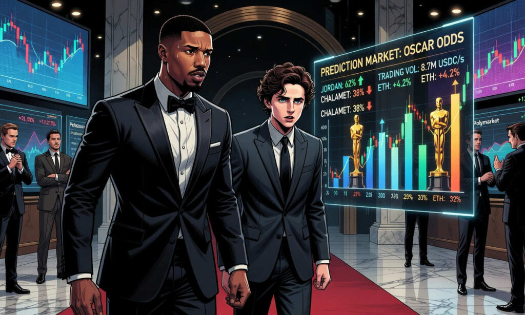 Michael B. Jordan supera a Timothée Chalamet en Polymarket rumbo al Oscar 2026