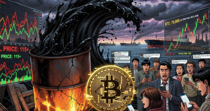 Petróleo domina Crypto Twitter mientras Bitcoin intenta recuperar los USD $70.000