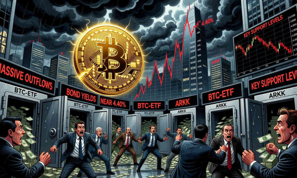Bitcoin sufre presión tras salida de USD $171,2 millones de los ETF en EEUU