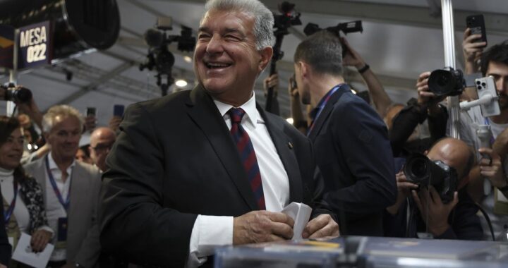 Joan Laporta, reelegido presidente del FC Barcelona con el 68,18% de los votos
