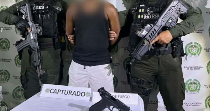así terminó capturado ‘Campanita’ por la Policía en Bolívar