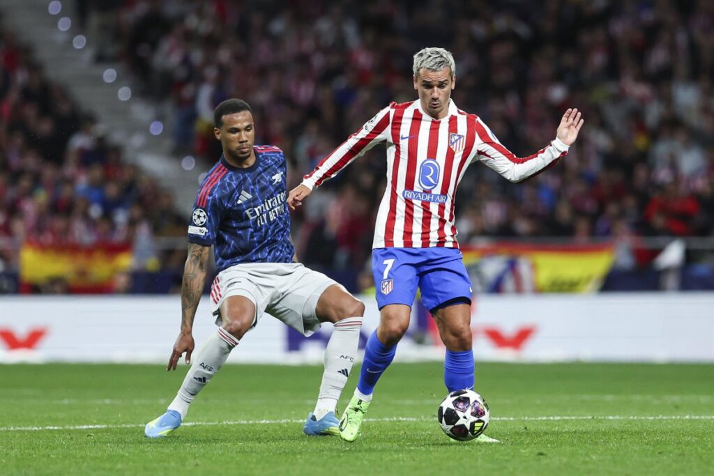 Atlético y Arsenal empatan a casi todo en el Metropolitano