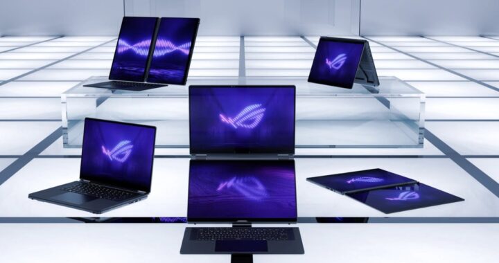 Imagen de la Asus ROG Zephyrus Duo 2026 con sus dos pantallas OLED táctiles de 16 pulgadas