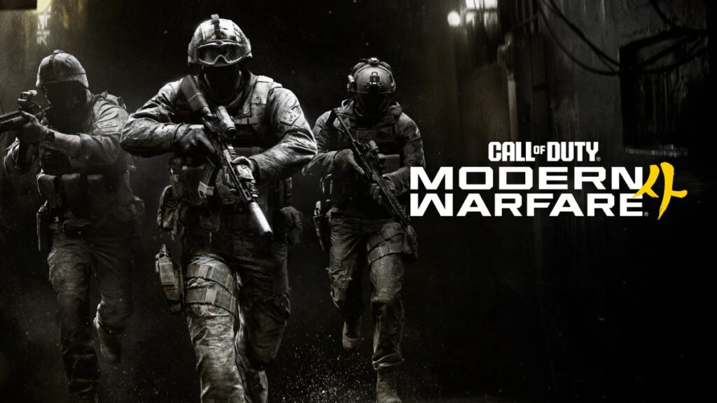 Escena del tráiler de Modern Warfare 4 mostrando soldados en combate urbano bajo luces de neón, con el Capitán Price al frente