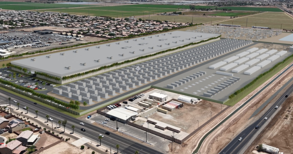 Un centro de datos de última generación en el desierto de California, con un consumo de agua de 2.840.000 litros diarios.