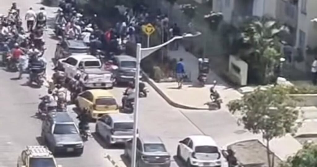 Imagen de un operativo policial en el sector de Parque Heredia