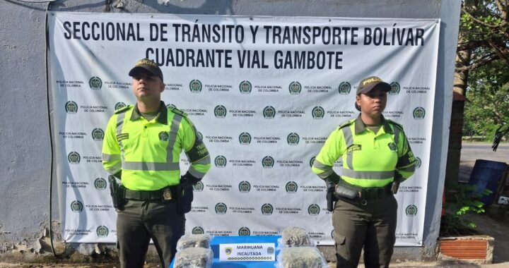 Descubren paquetes con marihuana en camión de carga que venía a Cartagena