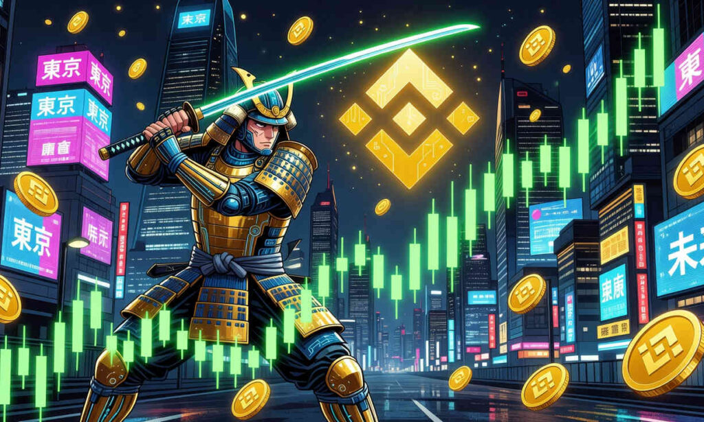 Gráfico de BNB con un aumento del 3,41% y un volumen de operaciones significativamente alto