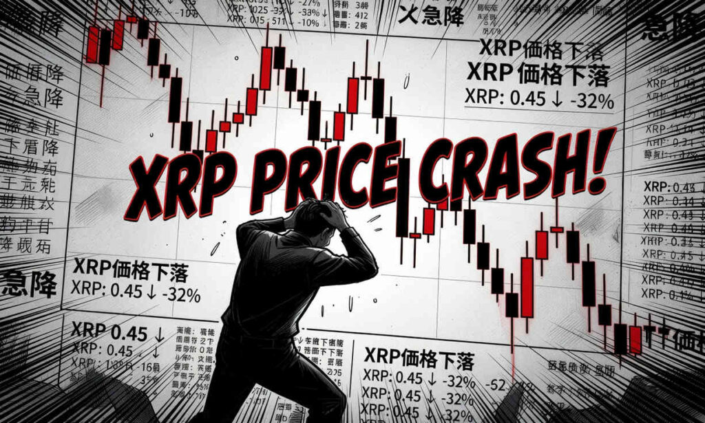 Gráfico de XRP en caída del 1.98% con volumen bajo y soportes técnicos marcados en 1.30 y 1.28 dólares