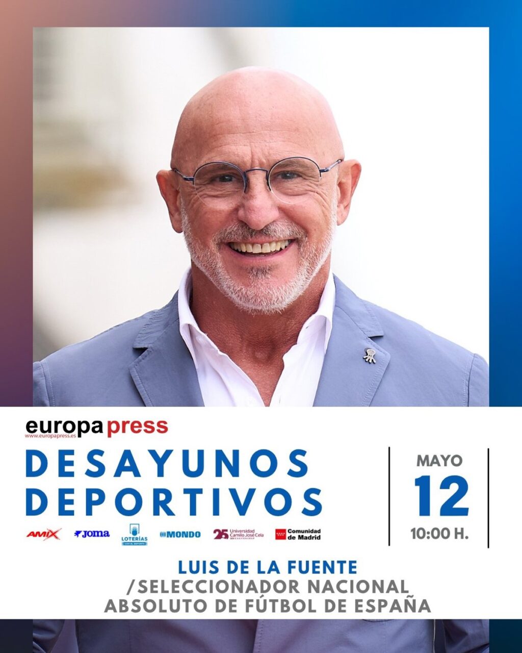 Luis de la Fuente en una imagen de un acto deportivo hablando sobre las opciones de España en el Mundial