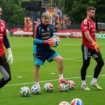 David Raya del Arsenal y selección española en rueda de prensa antes del Mundial 2026