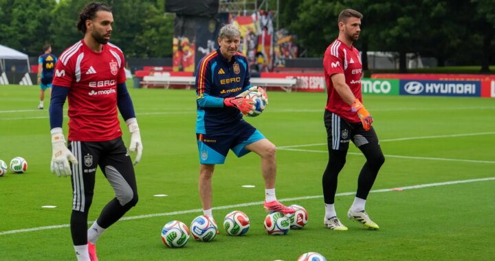 David Raya del Arsenal y selección española en rueda de prensa antes del Mundial 2026