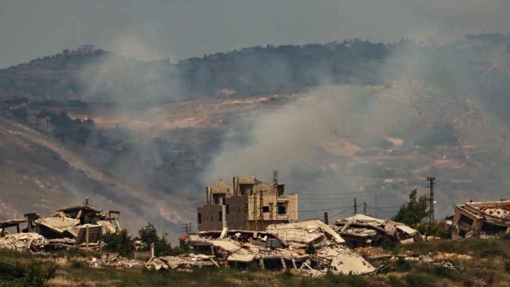 Mapa de Líbano con zonas de conflicto y alto el fuego entre Israel y Hezbolá