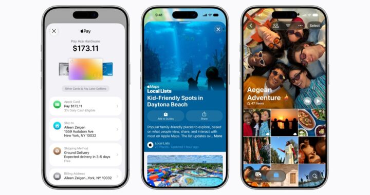 iPhone mostrando las nuevas funciones de iOS 27 como Wallet y Maps en pantalla
