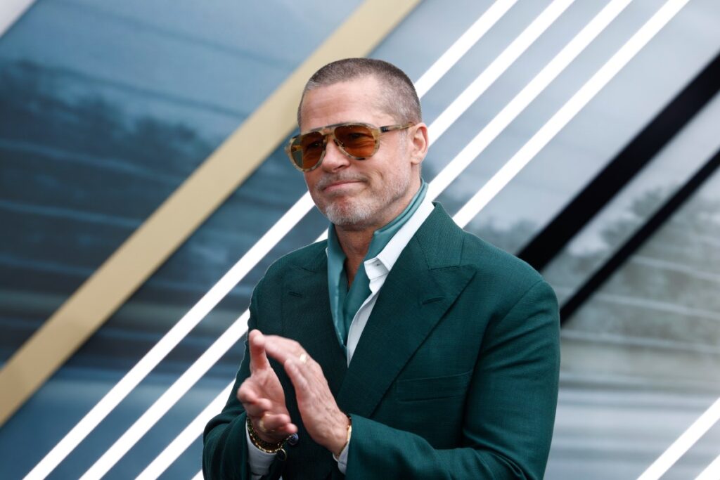 Brad Pitt en tribunal durante la batalla legal por el Château Miraval y Yuri Shefler