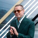 Brad Pitt en tribunal durante la batalla legal por el Château Miraval y Yuri Shefler