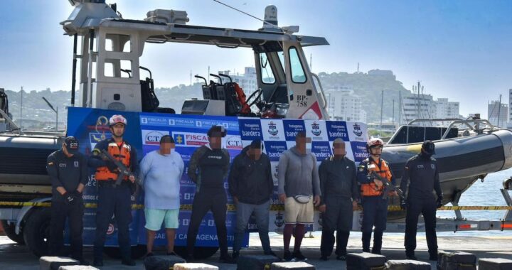 5 toneladas de cocaína fueron decomisadas por la Armada en el Caribe colombiano