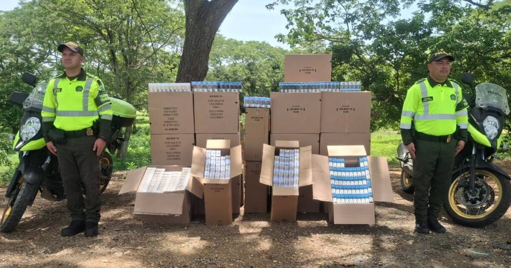 Incautan millonario cargamento de cigarrillos en vía Sincelejo-Calamar