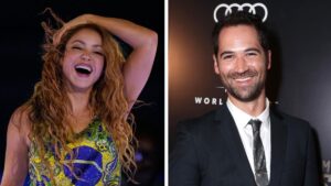 Shakira y Manuel García-Rulfo saliendo juntos del Sunset Tower Hotel en Los Ángeles
