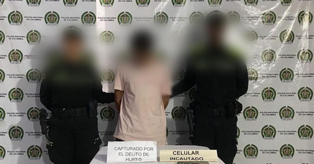 Agentes policiales capturan a alias Tripita Seca tras robo en Mompox