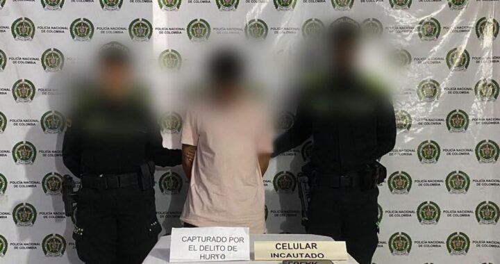Agentes policiales capturan a alias Tripita Seca tras robo en Mompox
