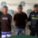 Granada y panfletos extorsivos incautados a 'Los Costeños' en operativo policial en Barranquilla