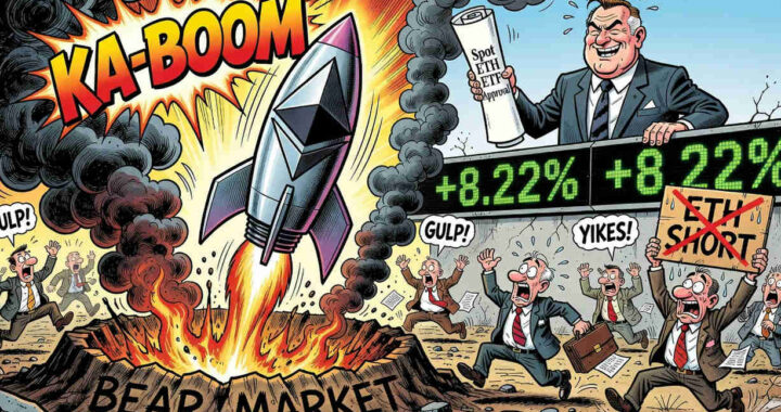 Gráfico de velas de Ethereum mostrando el repunte del 8,22% y la ruptura de resistencias técnicas