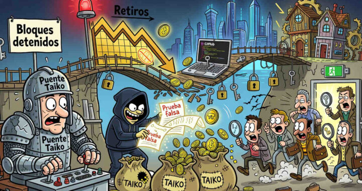 Diagrama del exploit en Taiko que afectó su puente cross-chain en Ethereum
