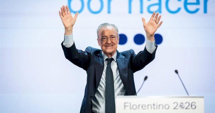 Florentino Pérez celebra su victoria electoral con el 65% de votos en el Real Madrid, marcando su sexto mandato hasta 2030